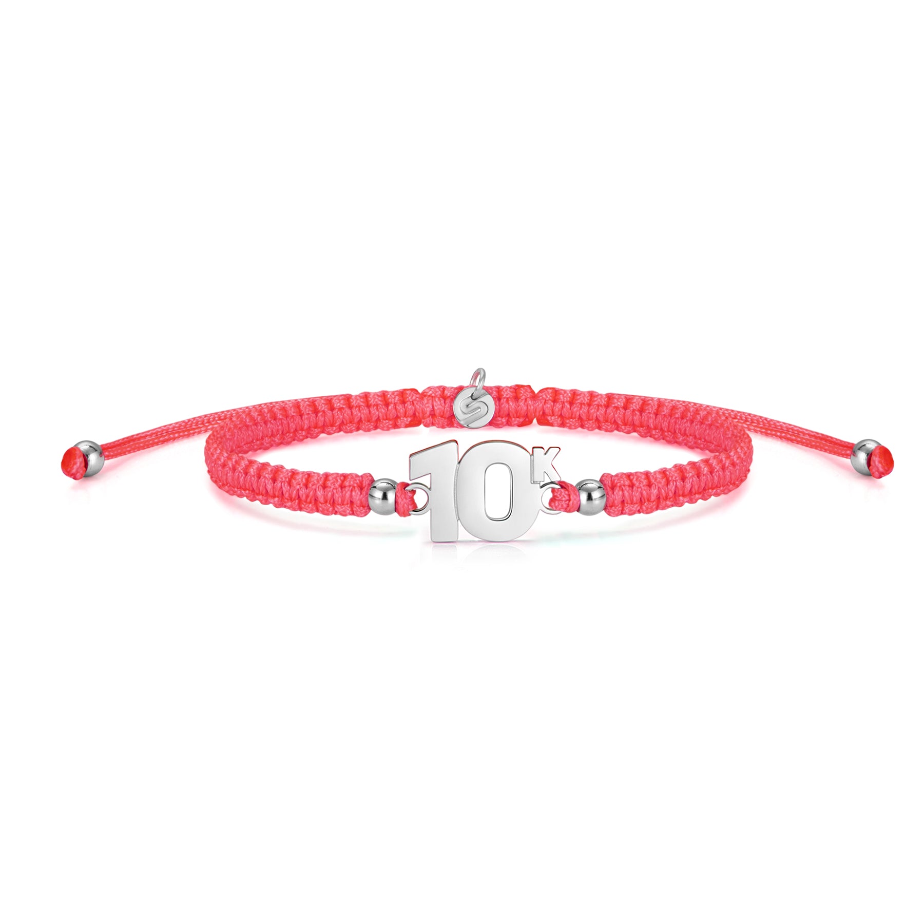 10K Neon Pink Braided Armband