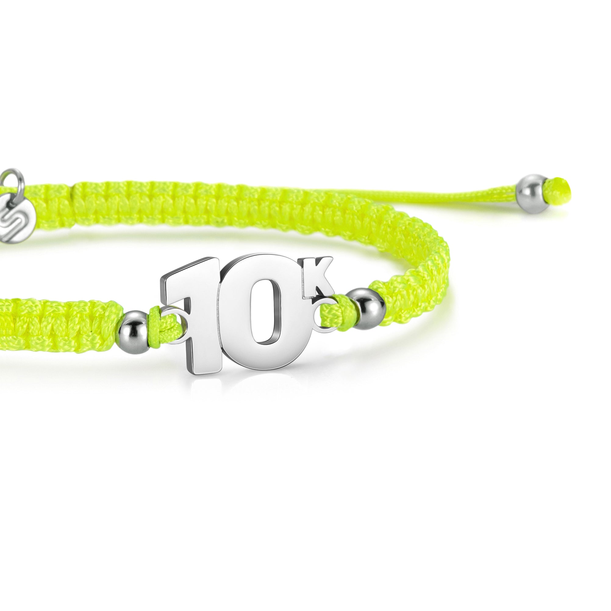 10K Neon Yellow Braided Bracelet
