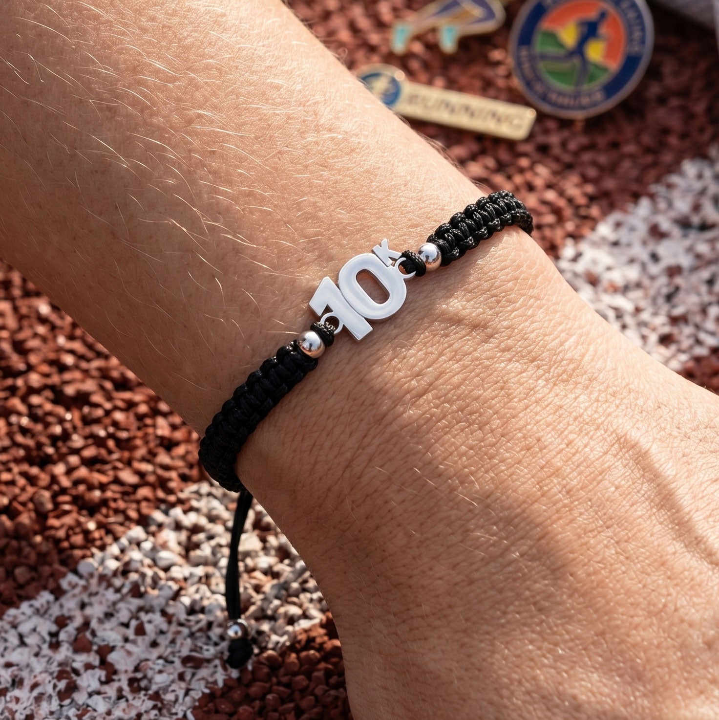 10K Black Braided Bracelet