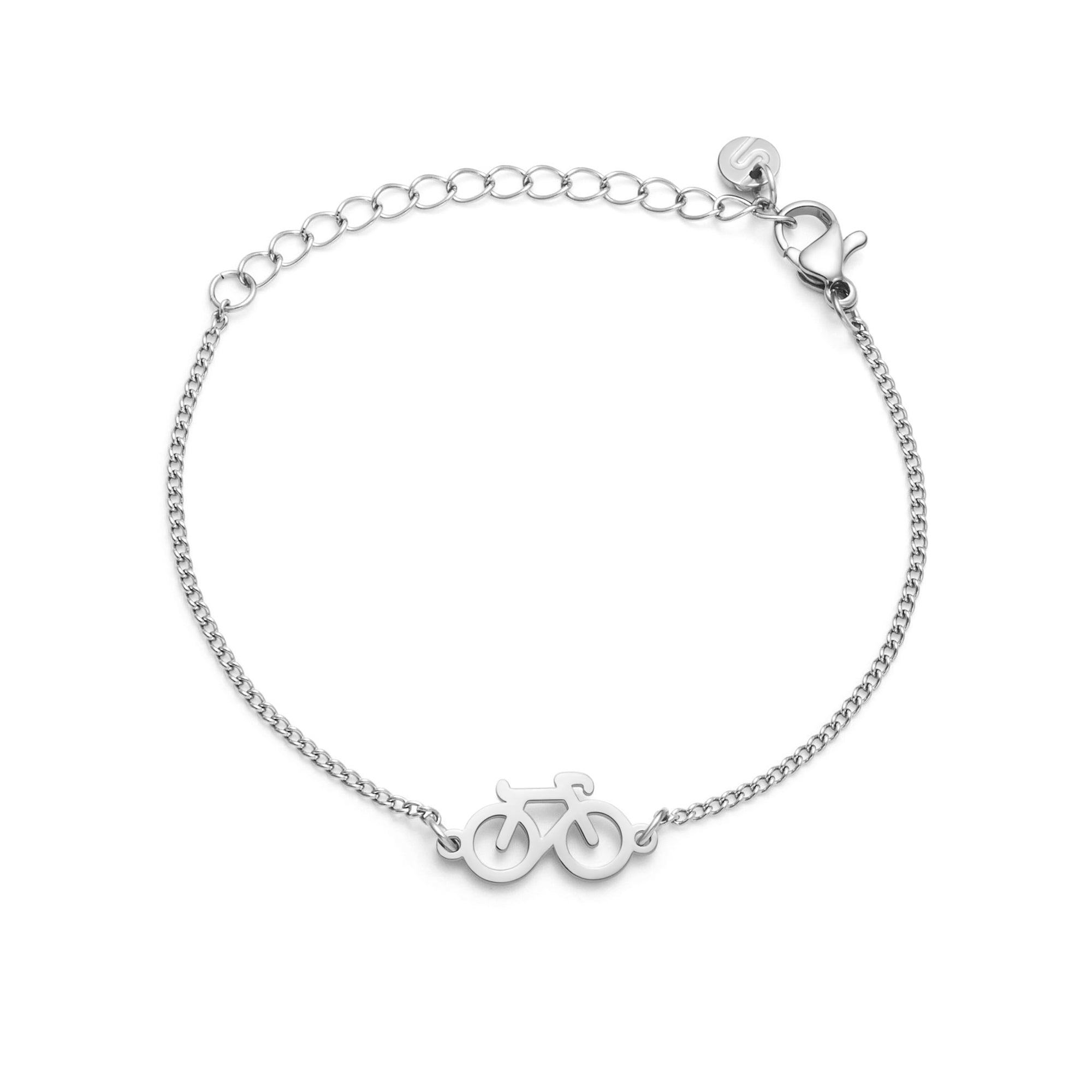 Silver Bike Chain Bracelet