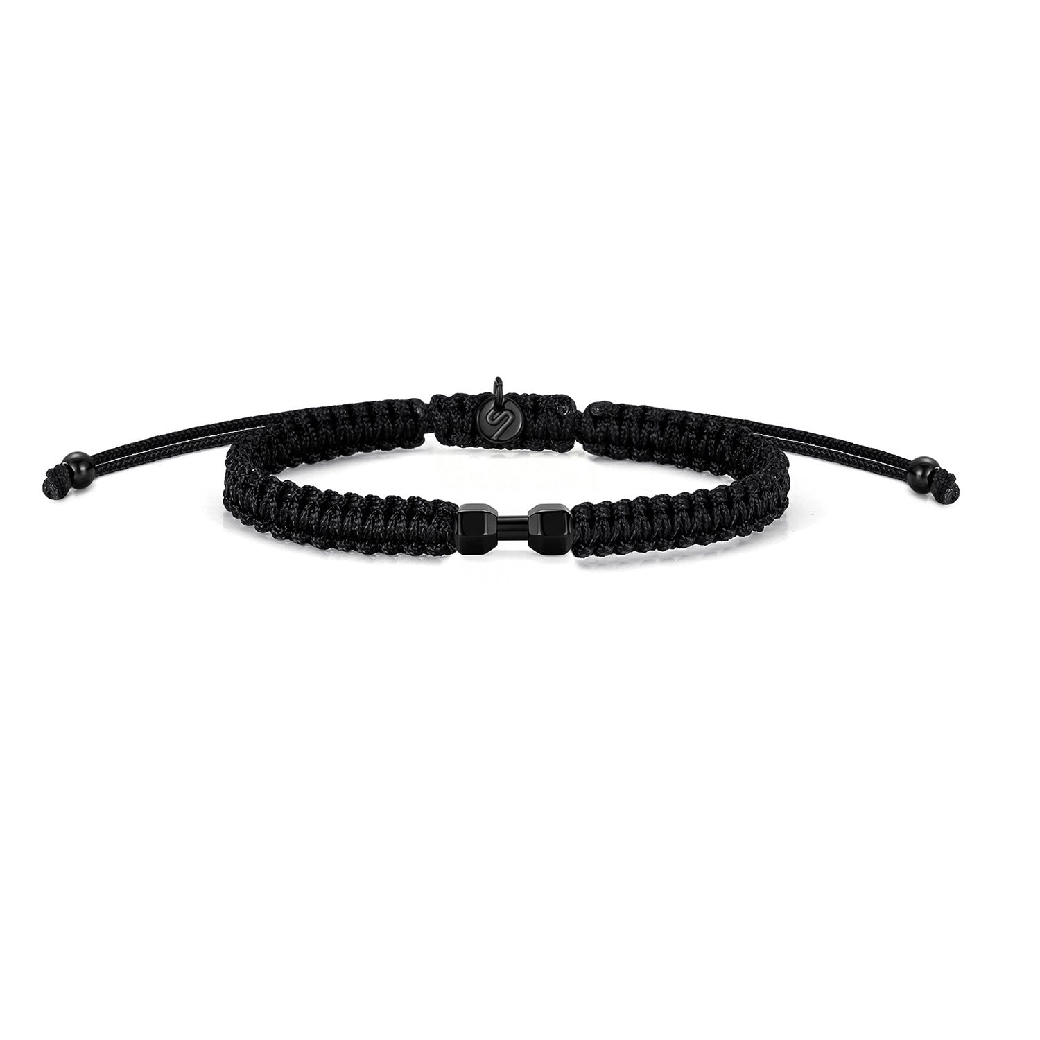 Black Gym Braided Bracelet