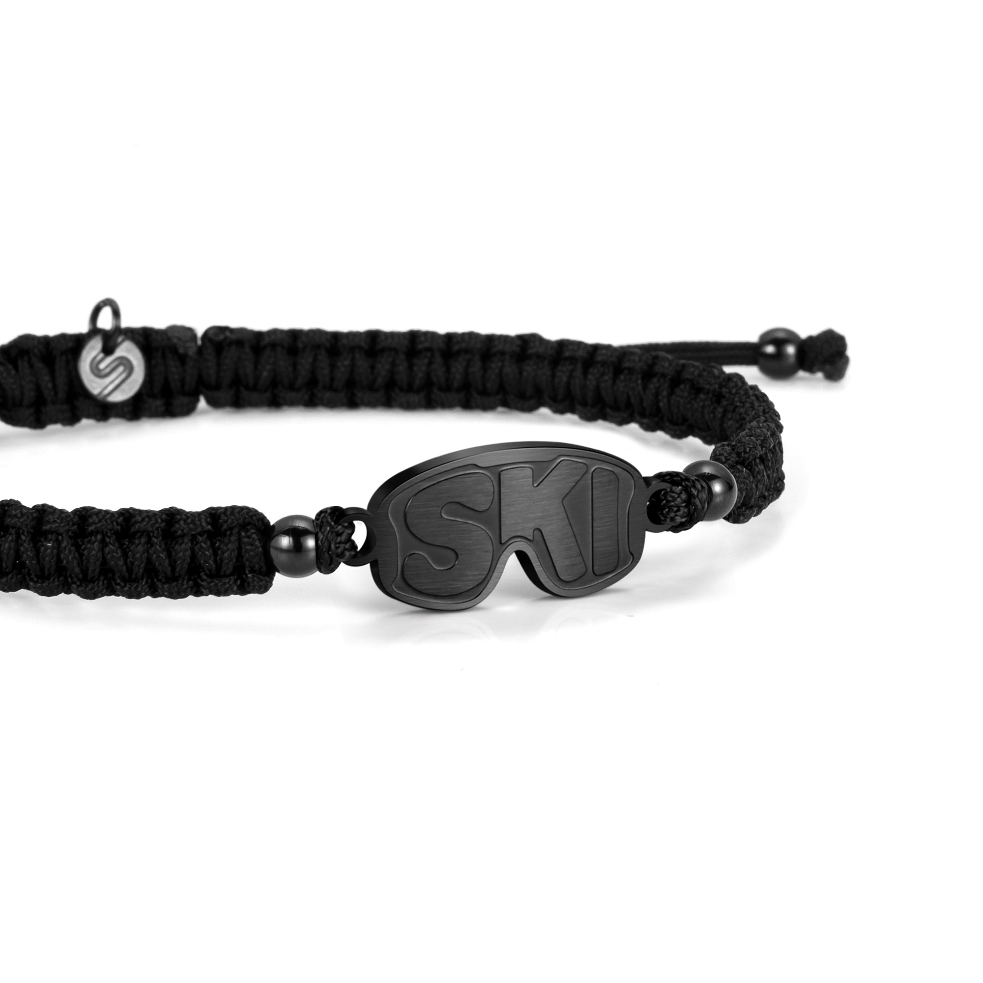 Black Après Ski Braided Bracelet