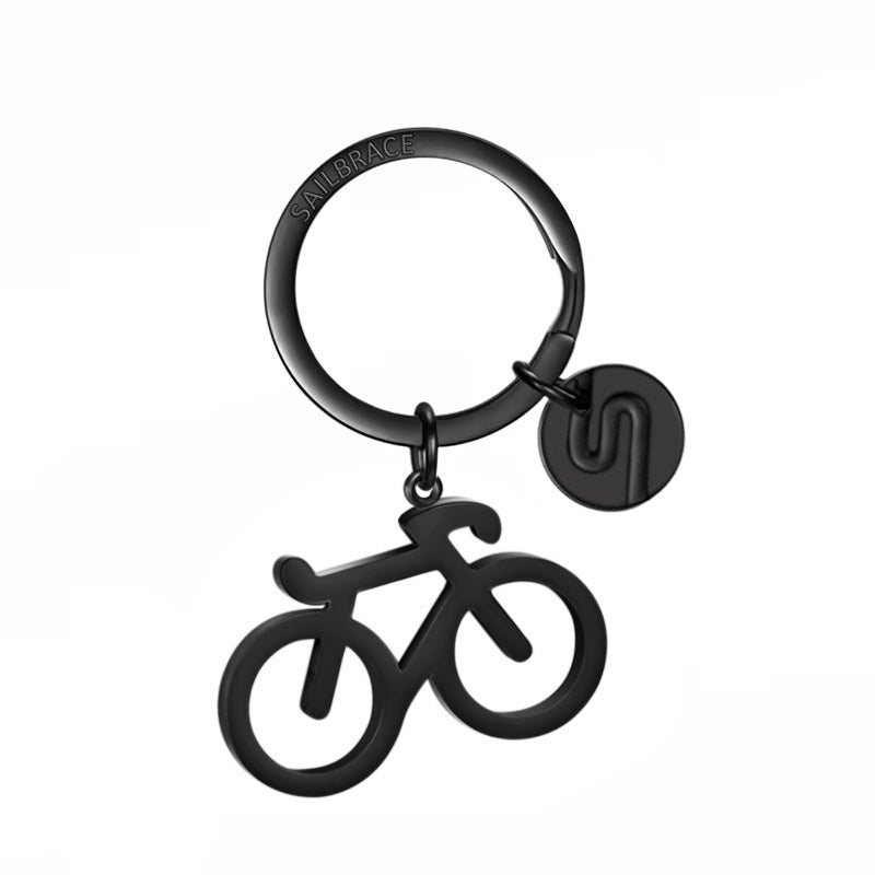 Stainless Steel BMX Keyring Keychain – Split Ring, Silver, Biker Bike Gift
