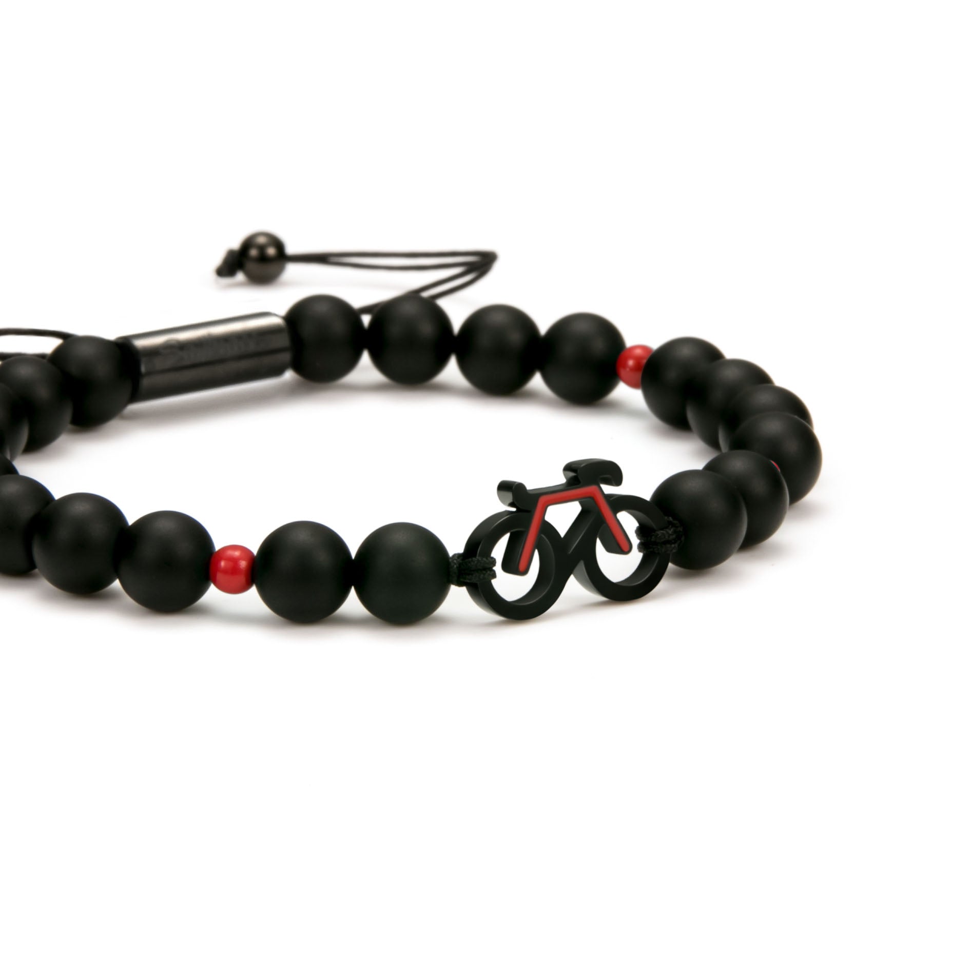 Ruby Bike Beaded Bracelet