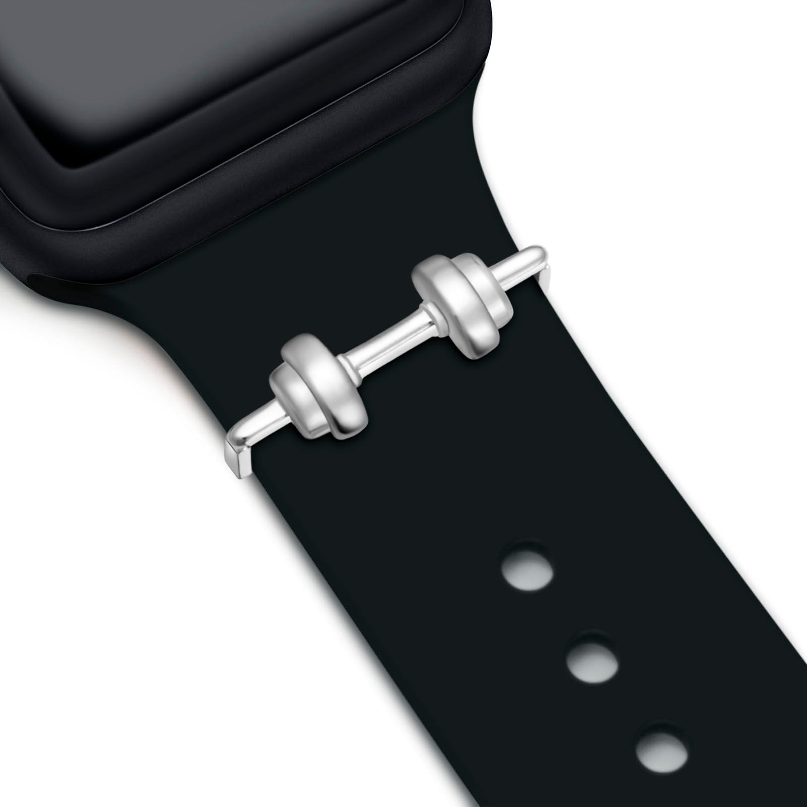 Silbernes Fitnessstudio-Anhänger + Band