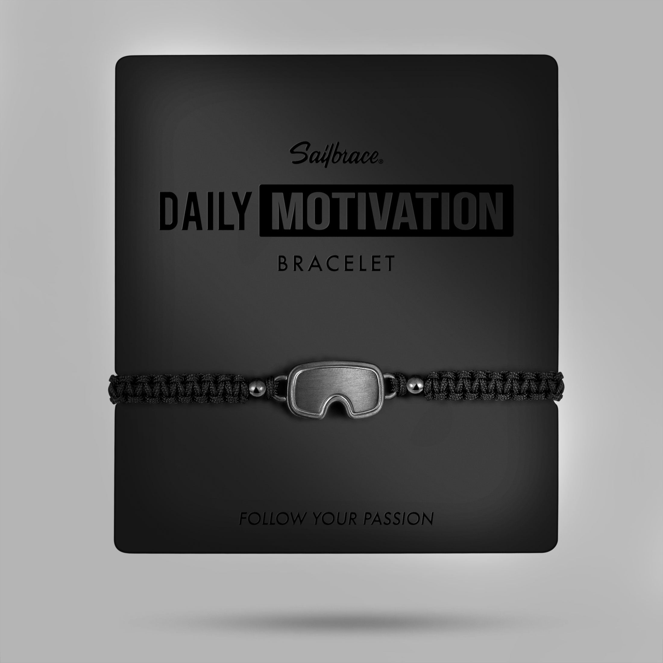 All Black Goggle Braided Bracelet