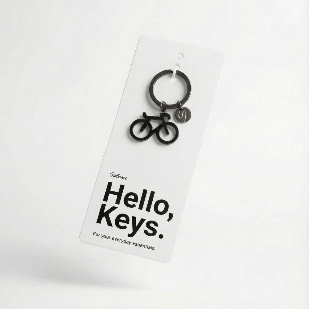 Black Bike Keychain