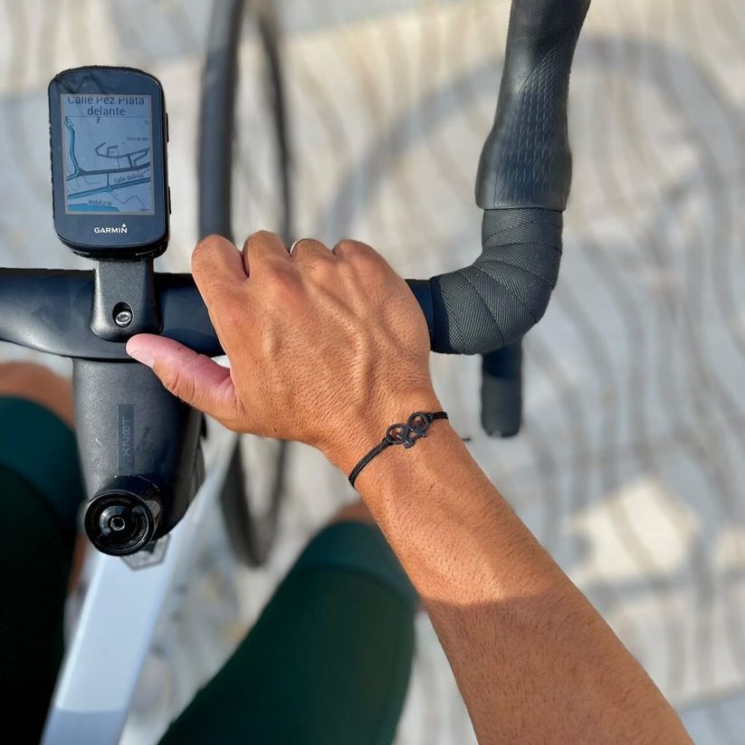Black Bike Bracelet