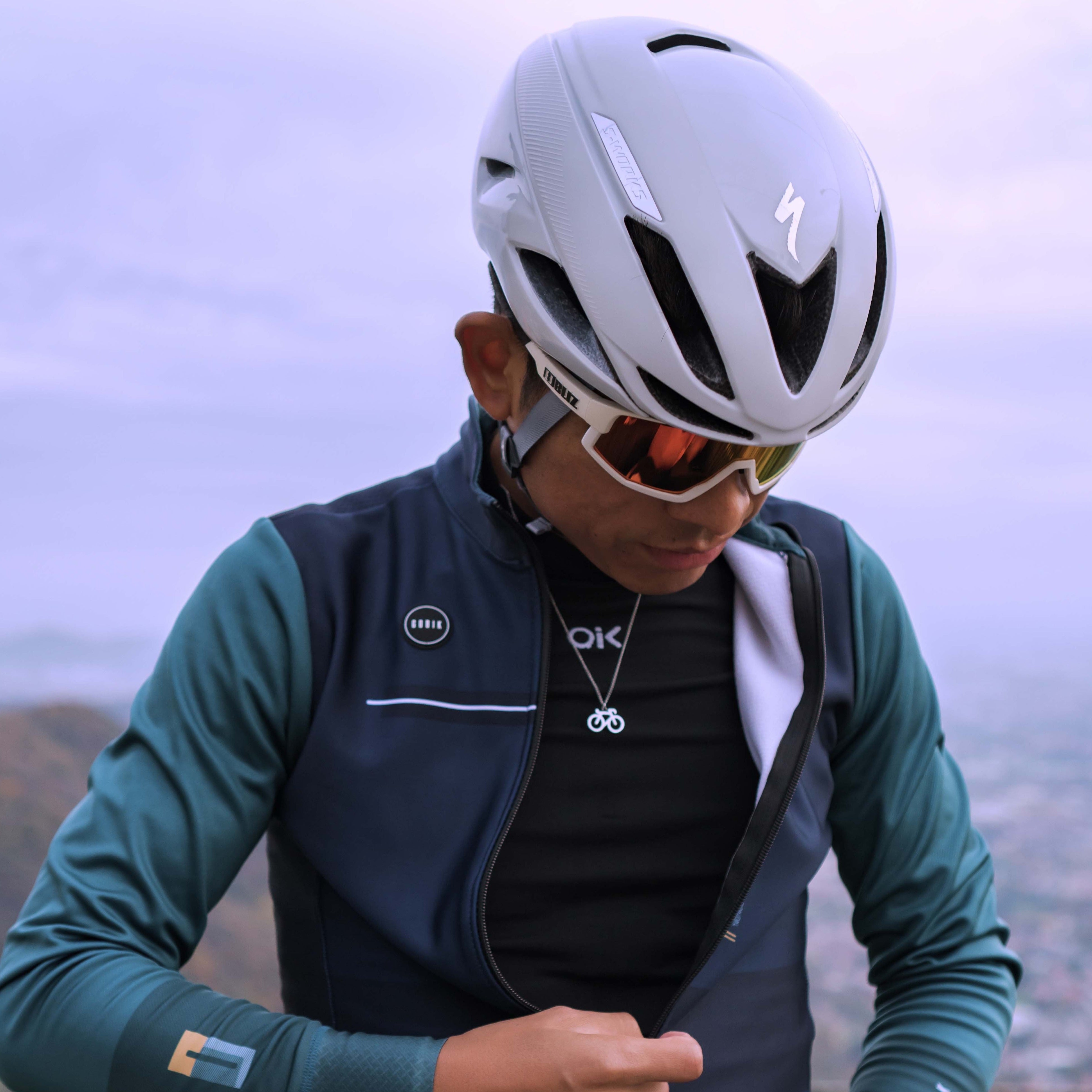 Silver Bike Necklace