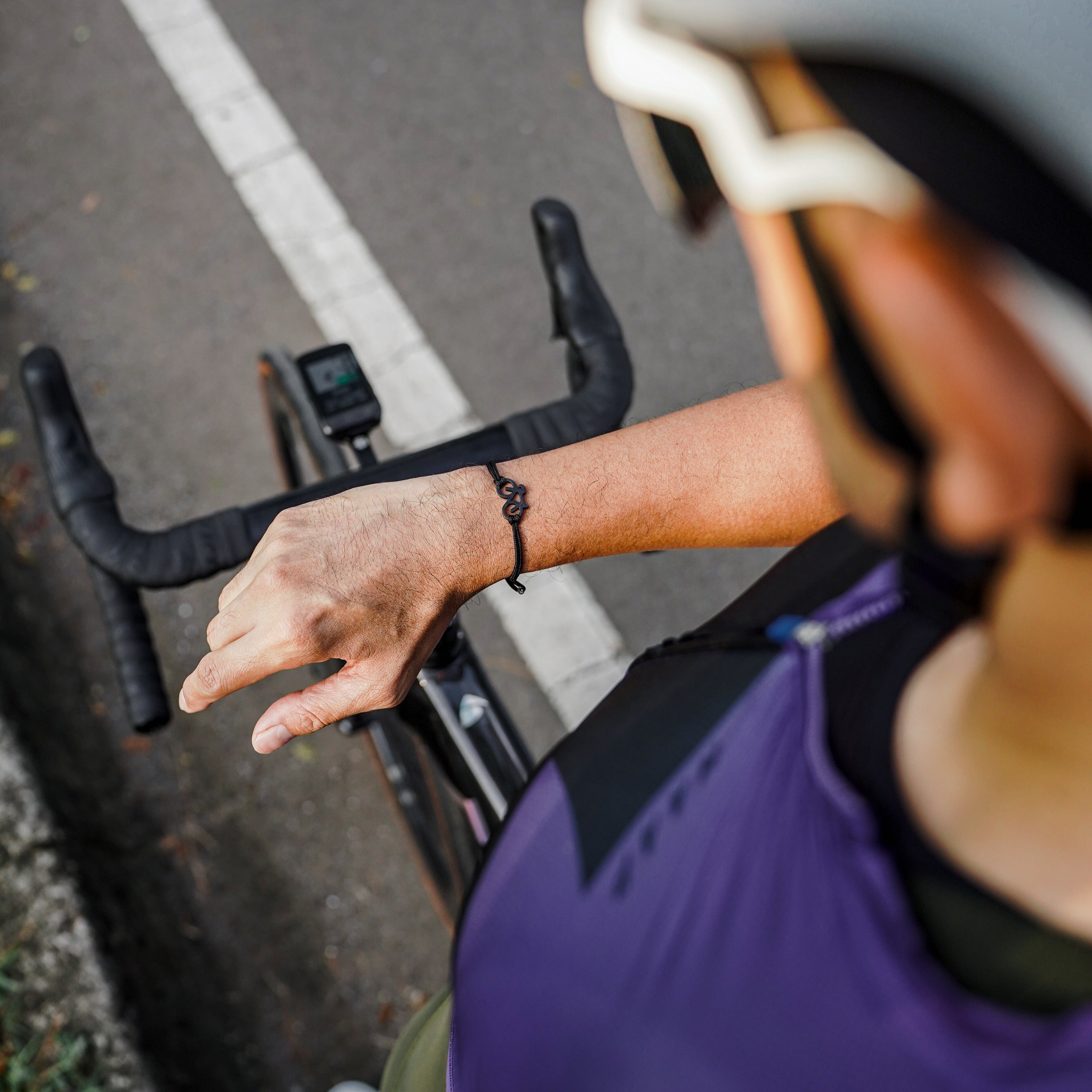 Black Bike Bracelet