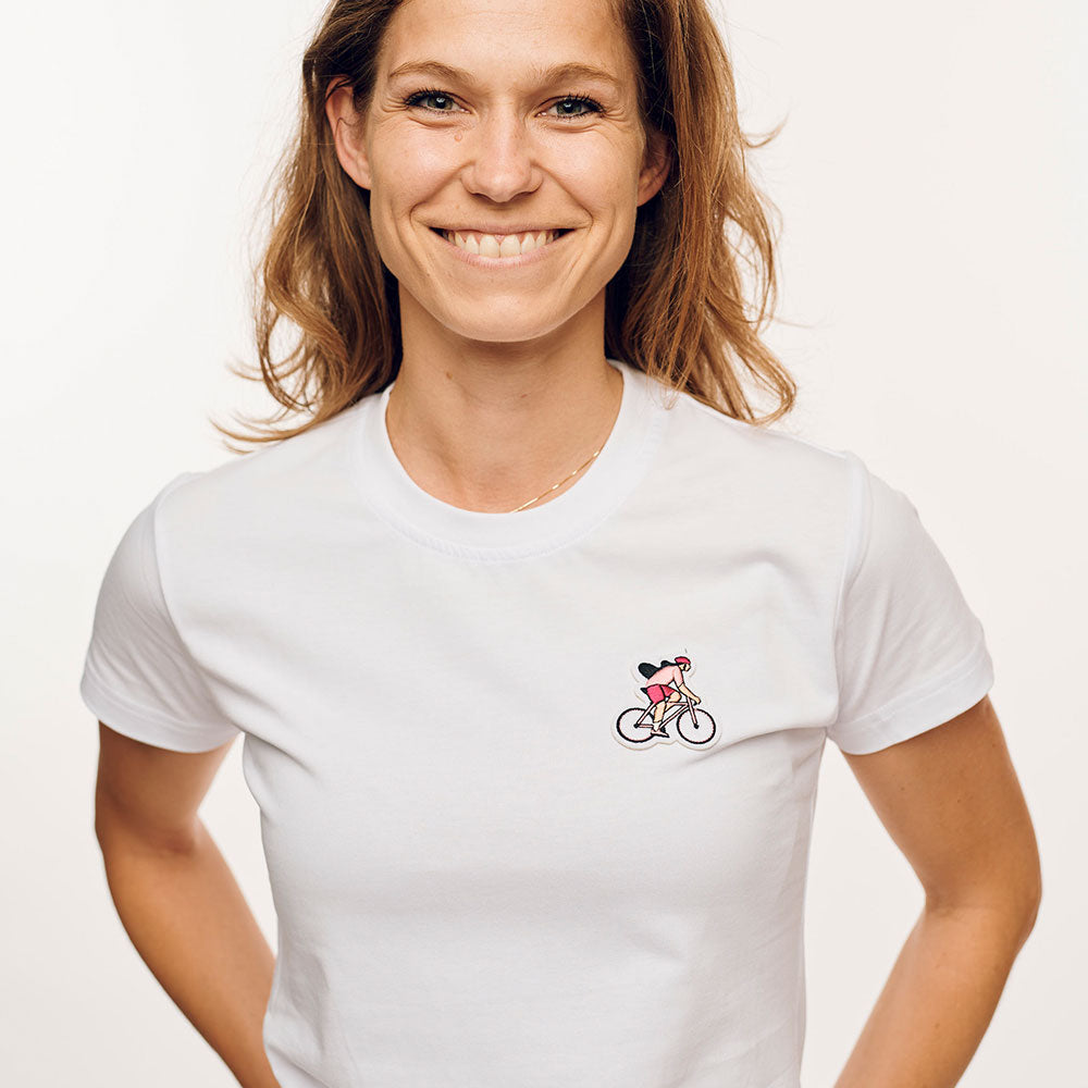 Bike Diva T-shirt in white