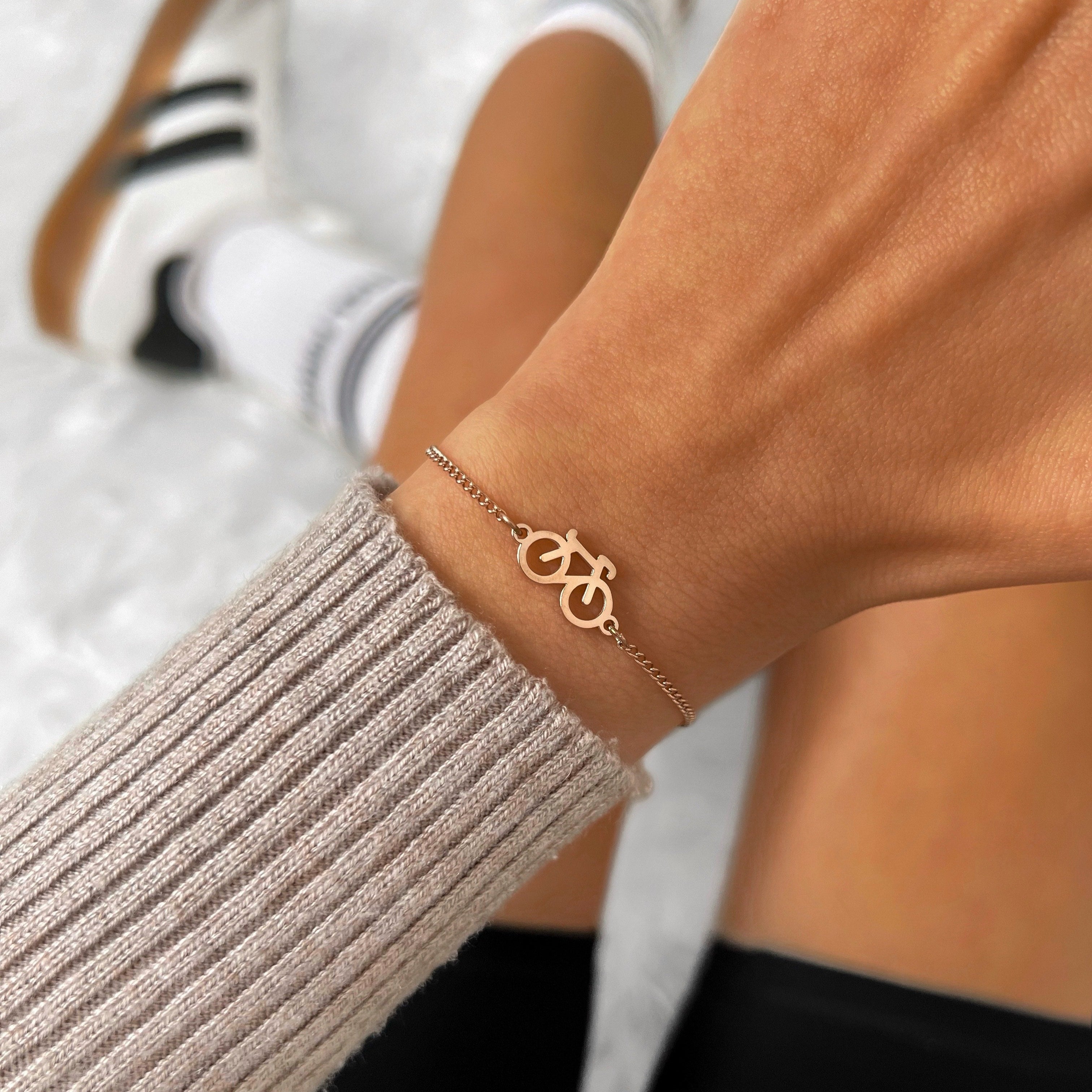Rose Bike Chain Pulsera