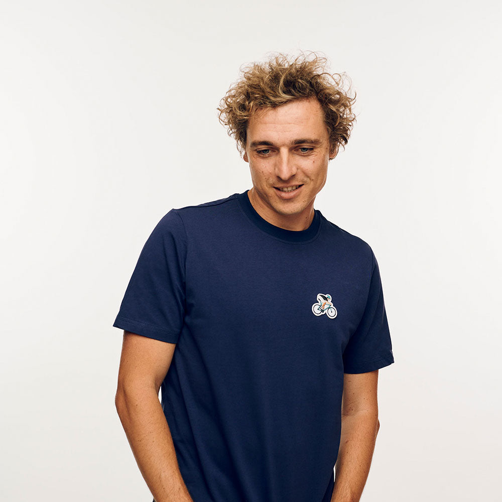 T-shirt Bike Master en bleu marine