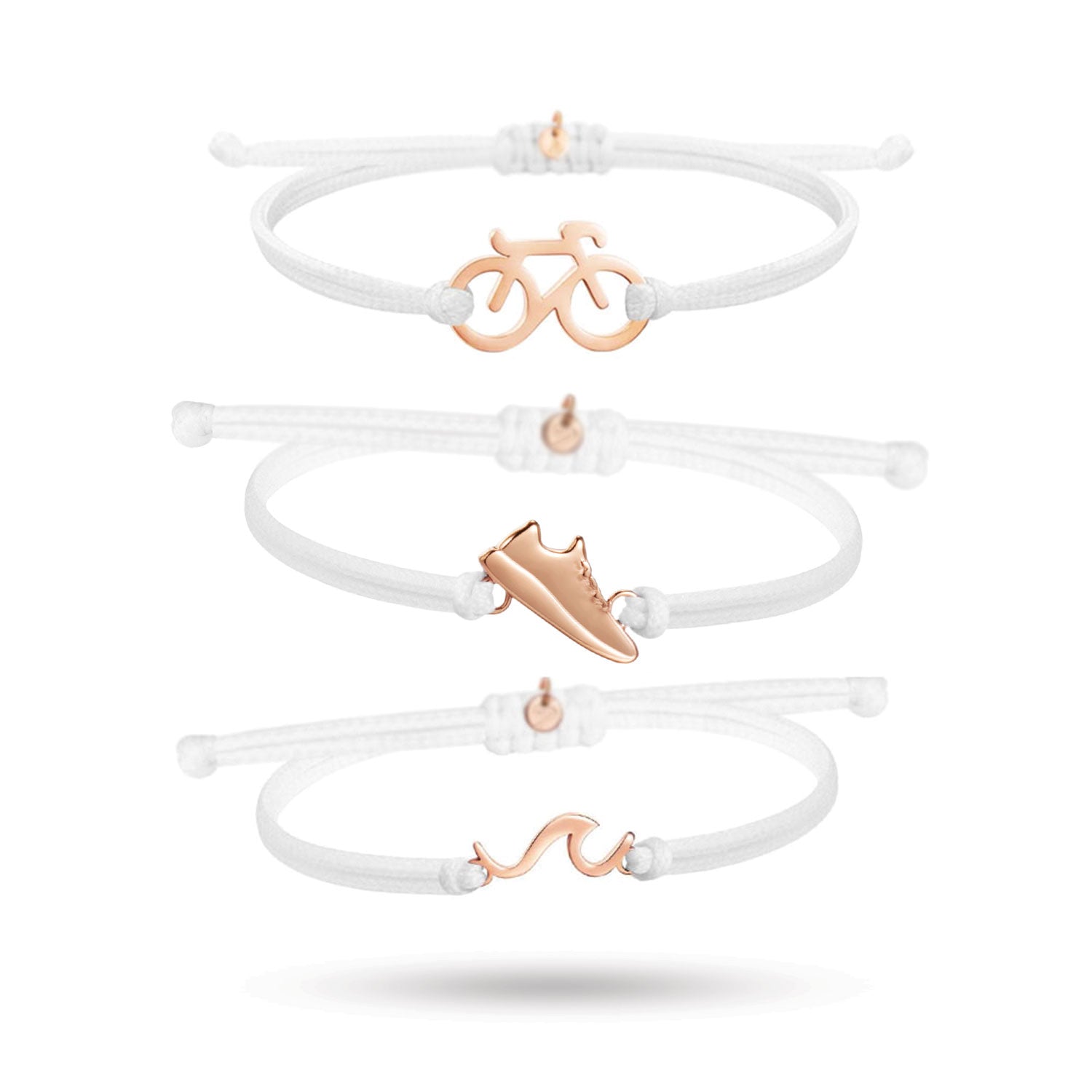 SAILBRACE Bracciale Intrecciato IRON TRIATHLON – Nodo Regolabile, 24 Cm, Design Sportivo - copertina