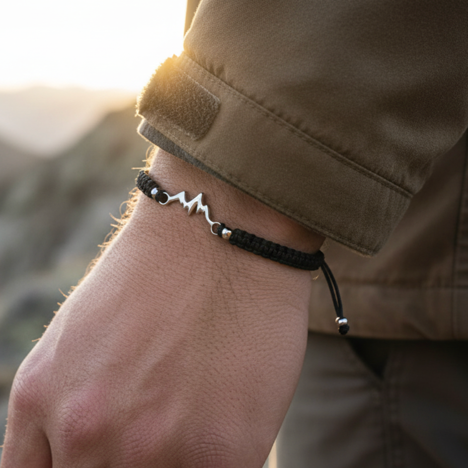Silver Mountain Braided Bracelet