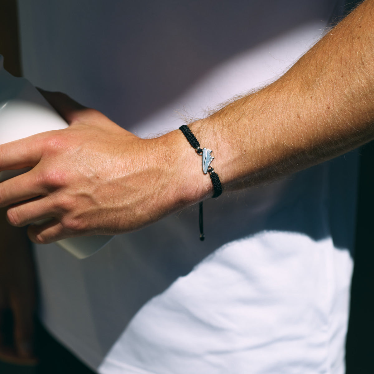 Silver Runner Braided Bracciale