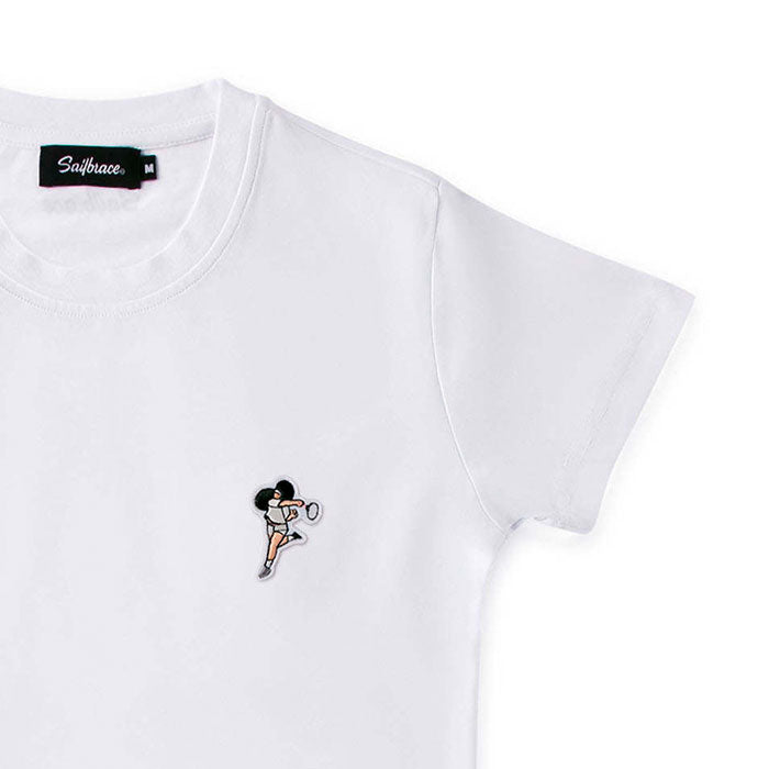 Tennis Beauty T-Shirt in Weiß