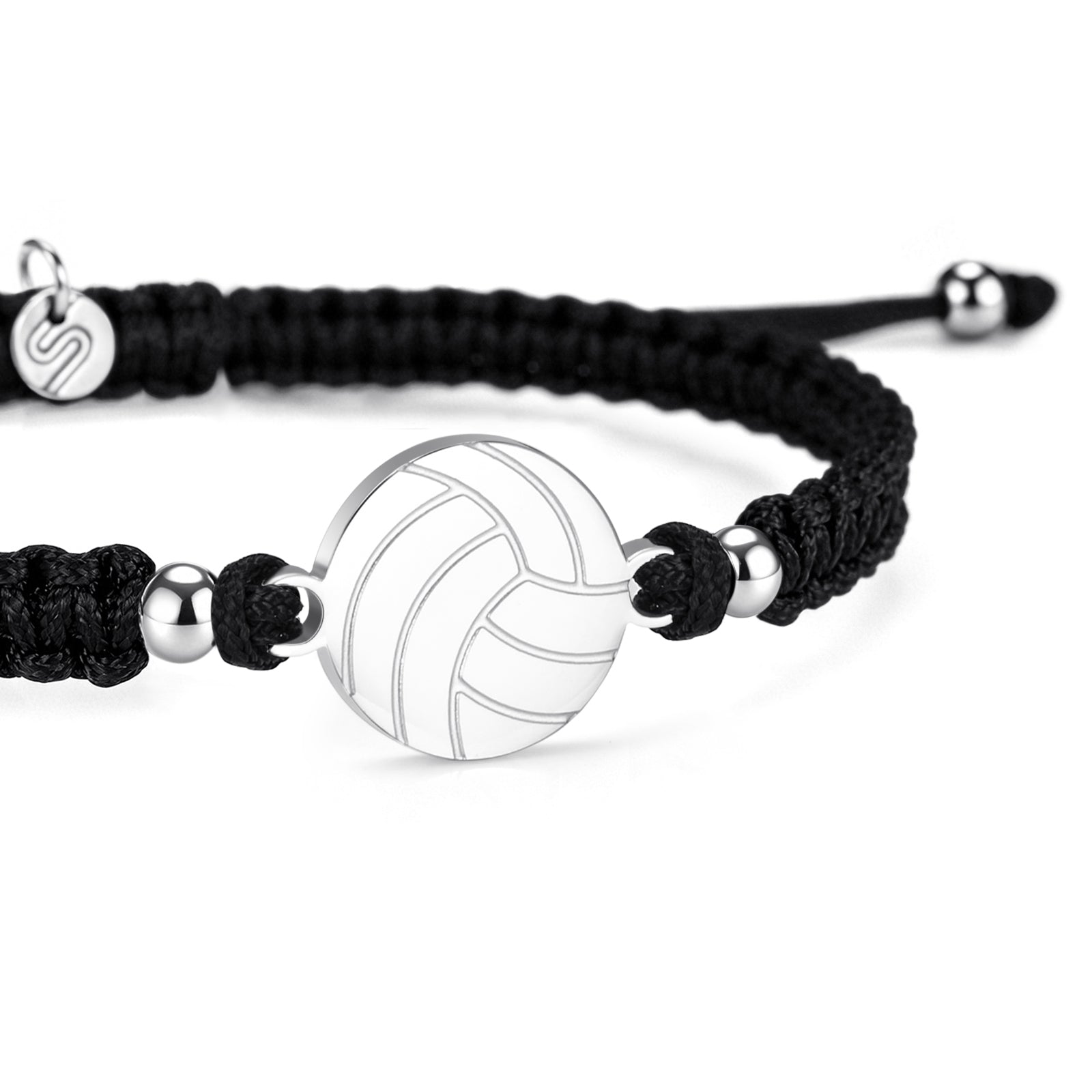 Block Volleyball Braided Bracelet