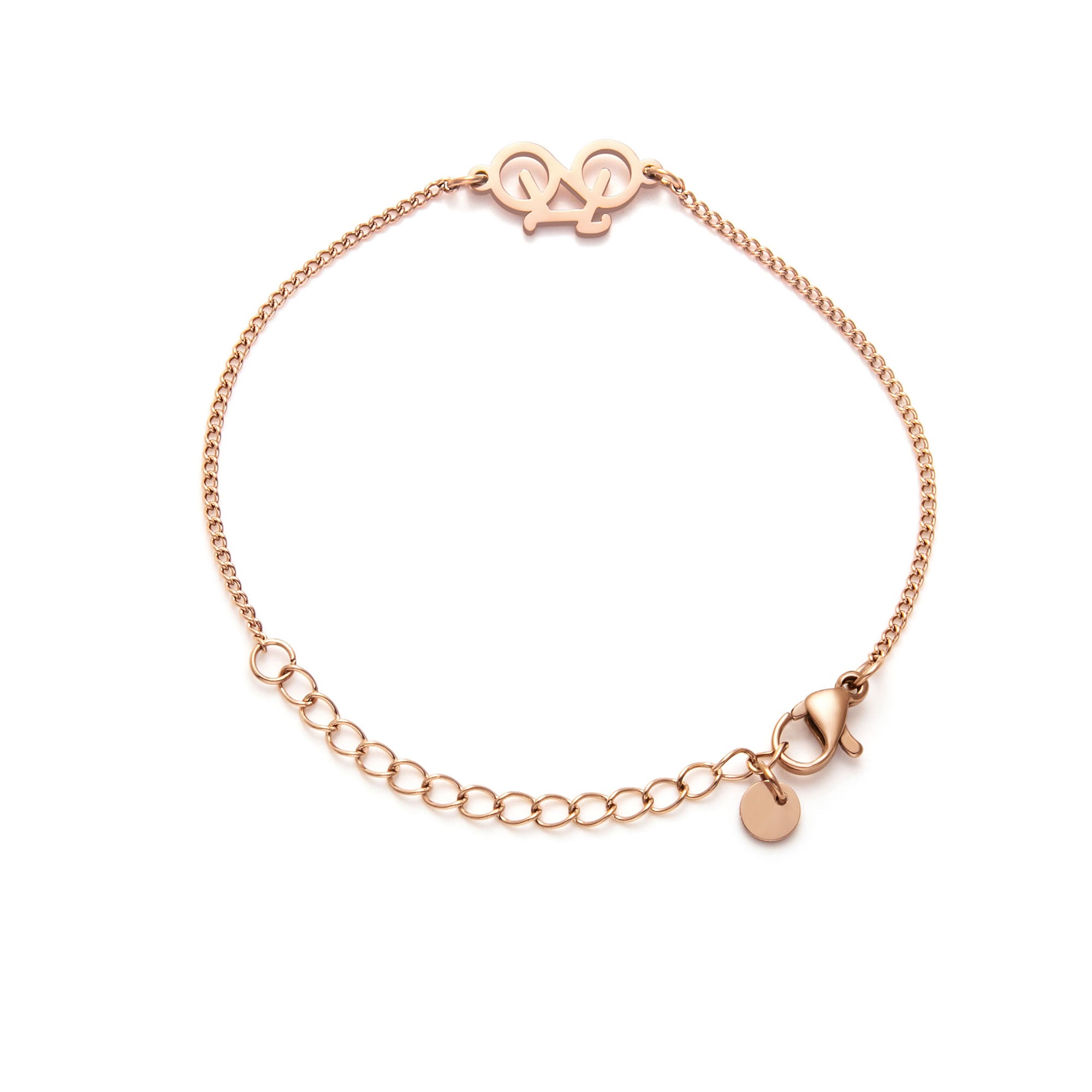 Bracelet chaîne de vélo Rose