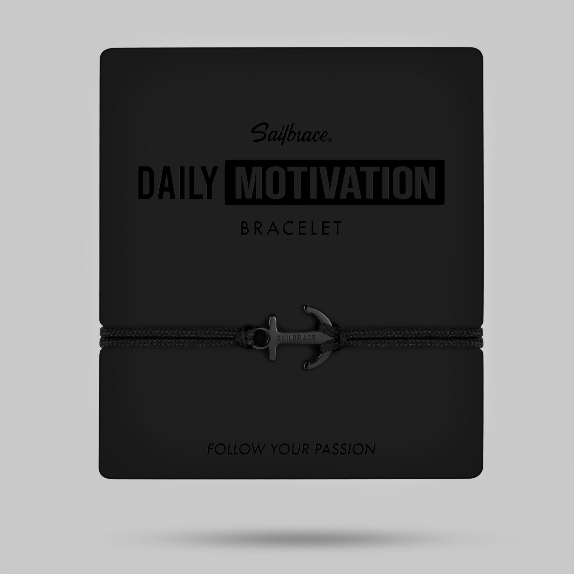 Pulsera de ancla totalmente negra