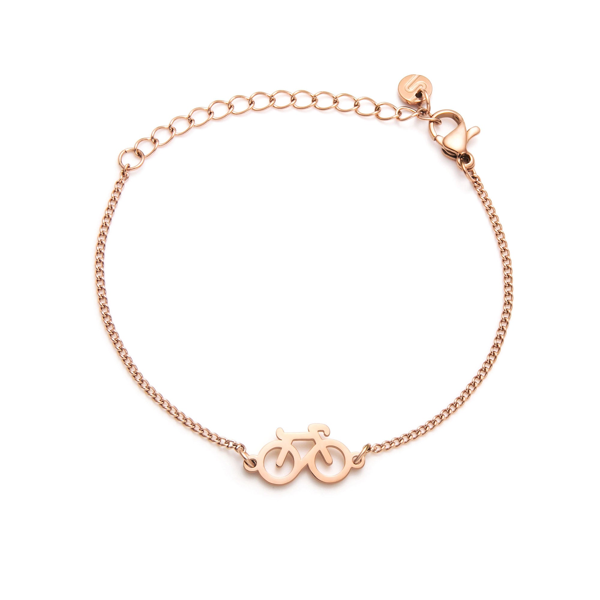 Rose Bike Chain Bracelet