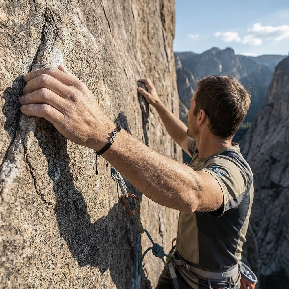 Black Mountain Braided Bracciale