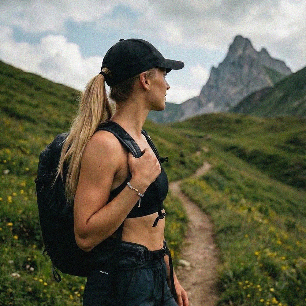 Rose Mountain Grey Braided Bracciale