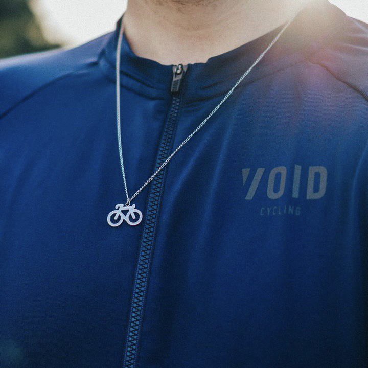 Silver Bike Necklace