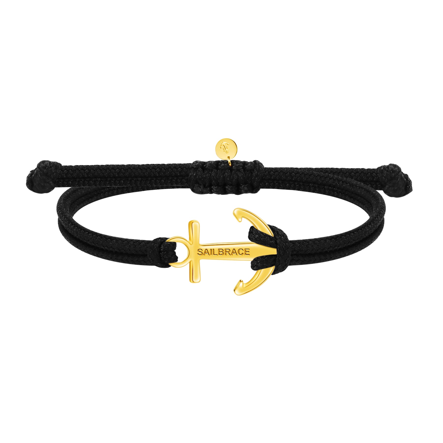 Golden Touch Schwarzes Ankerarmband