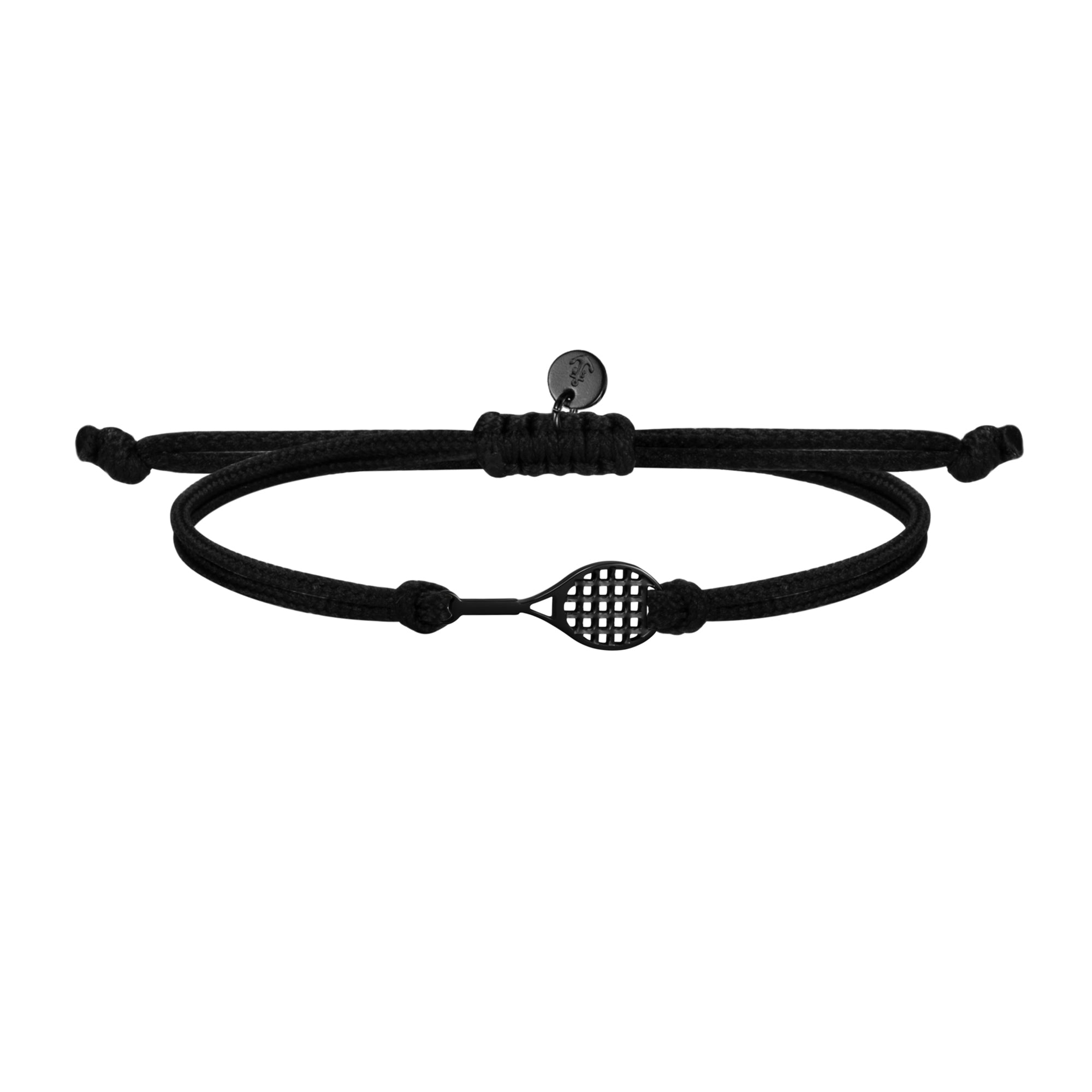 Pulsera de tenis completamente negra