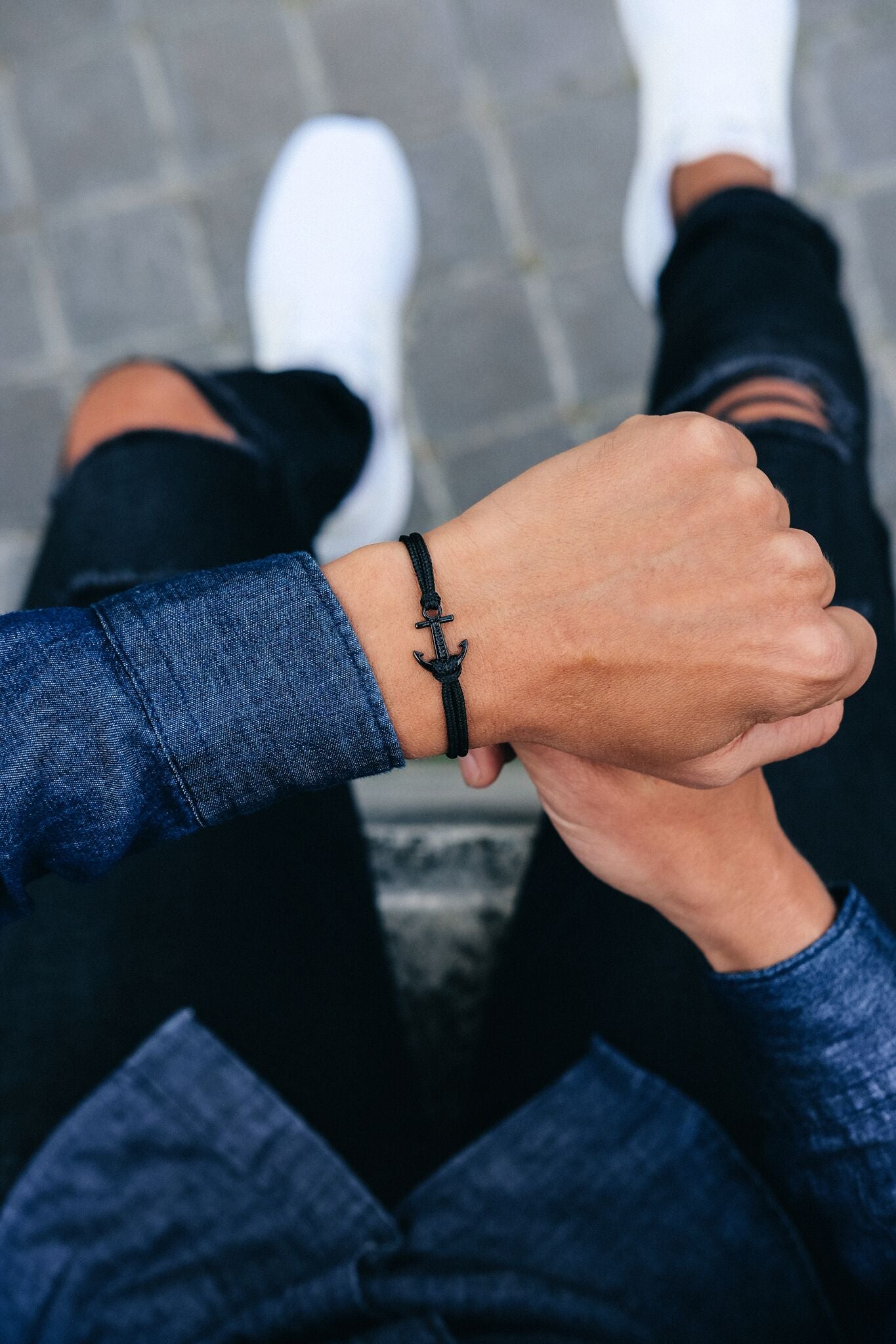 Schwarz - Schwarzes Anker-Doppelpack