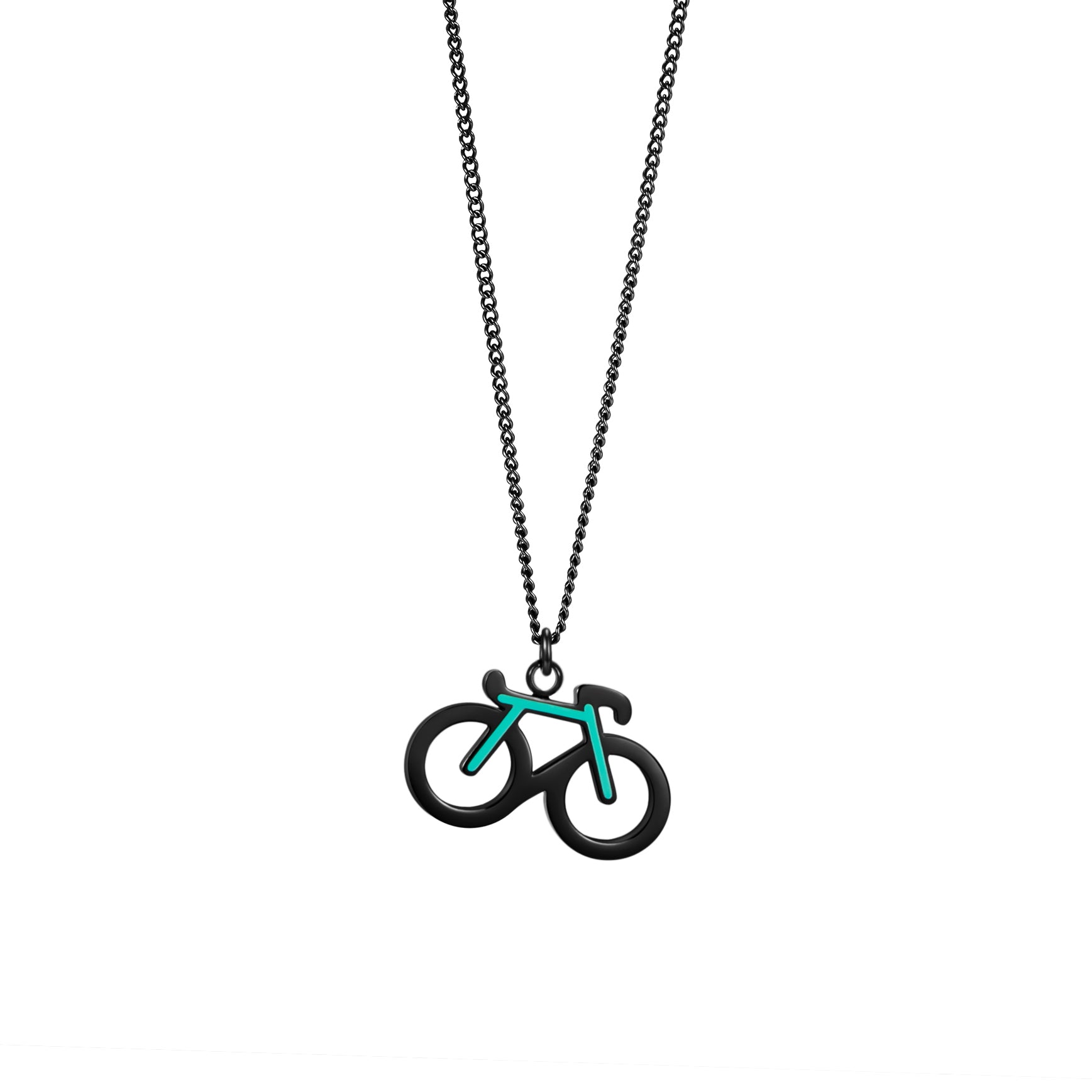 Mint Bike Necklace