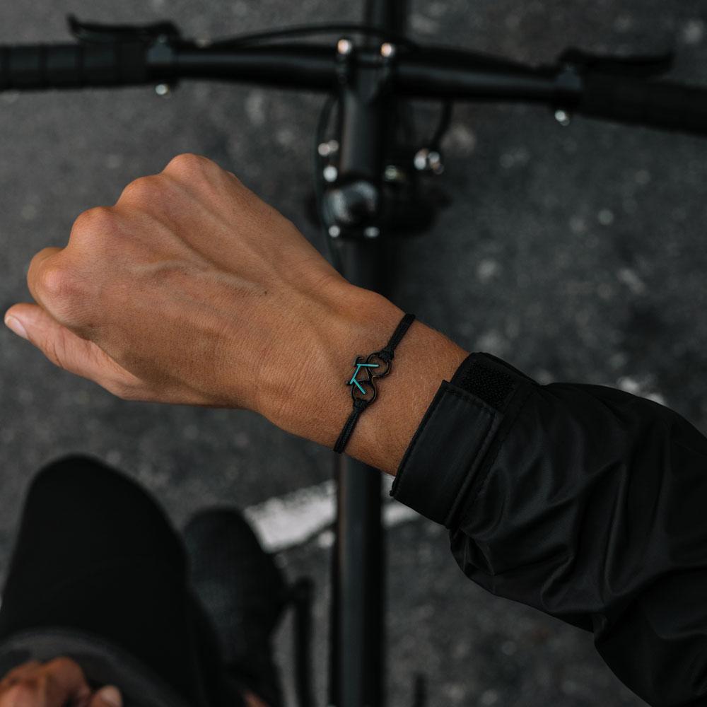 Confezione bracciale e portachiavi Mint Bike