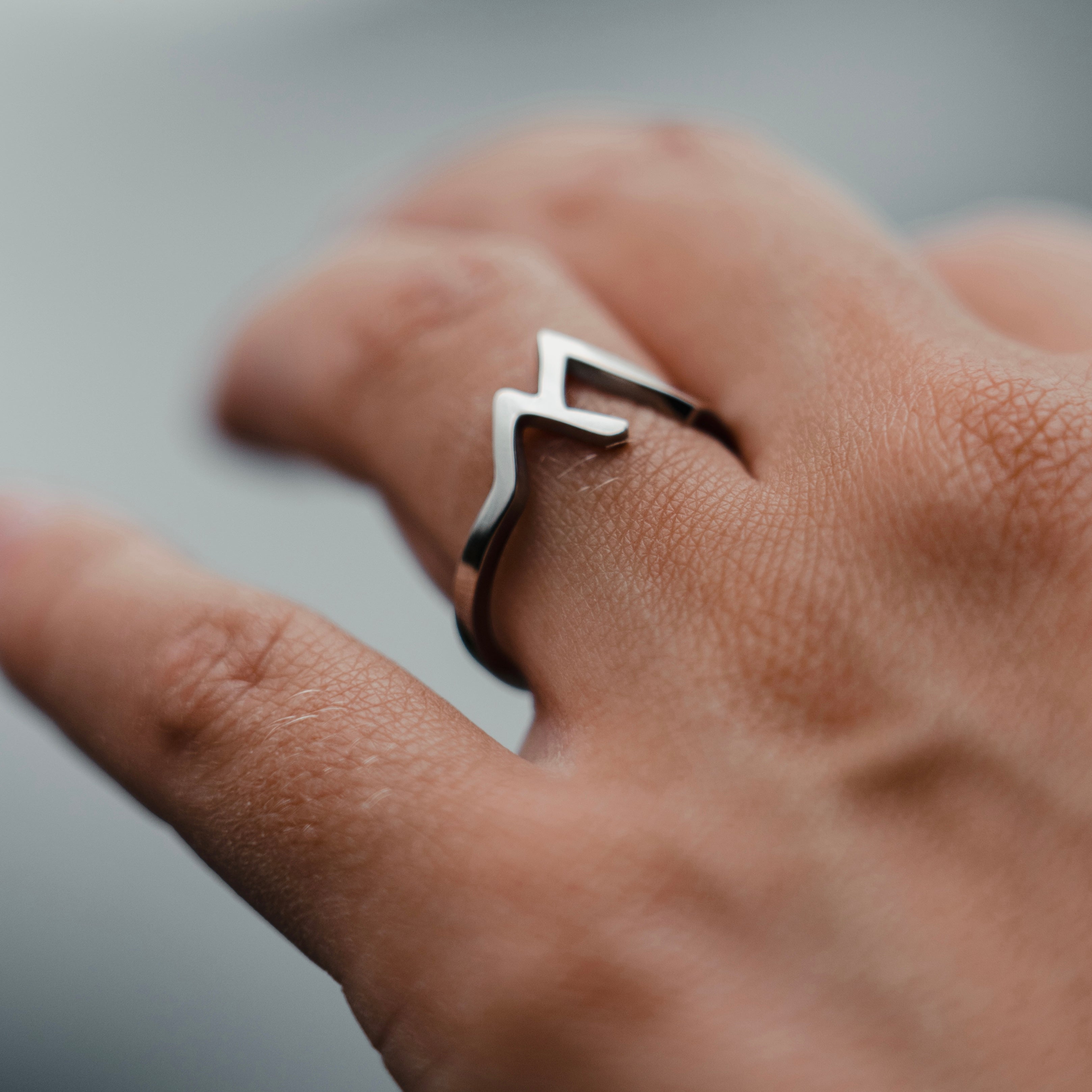 Silber Berg Armband/Ring Set