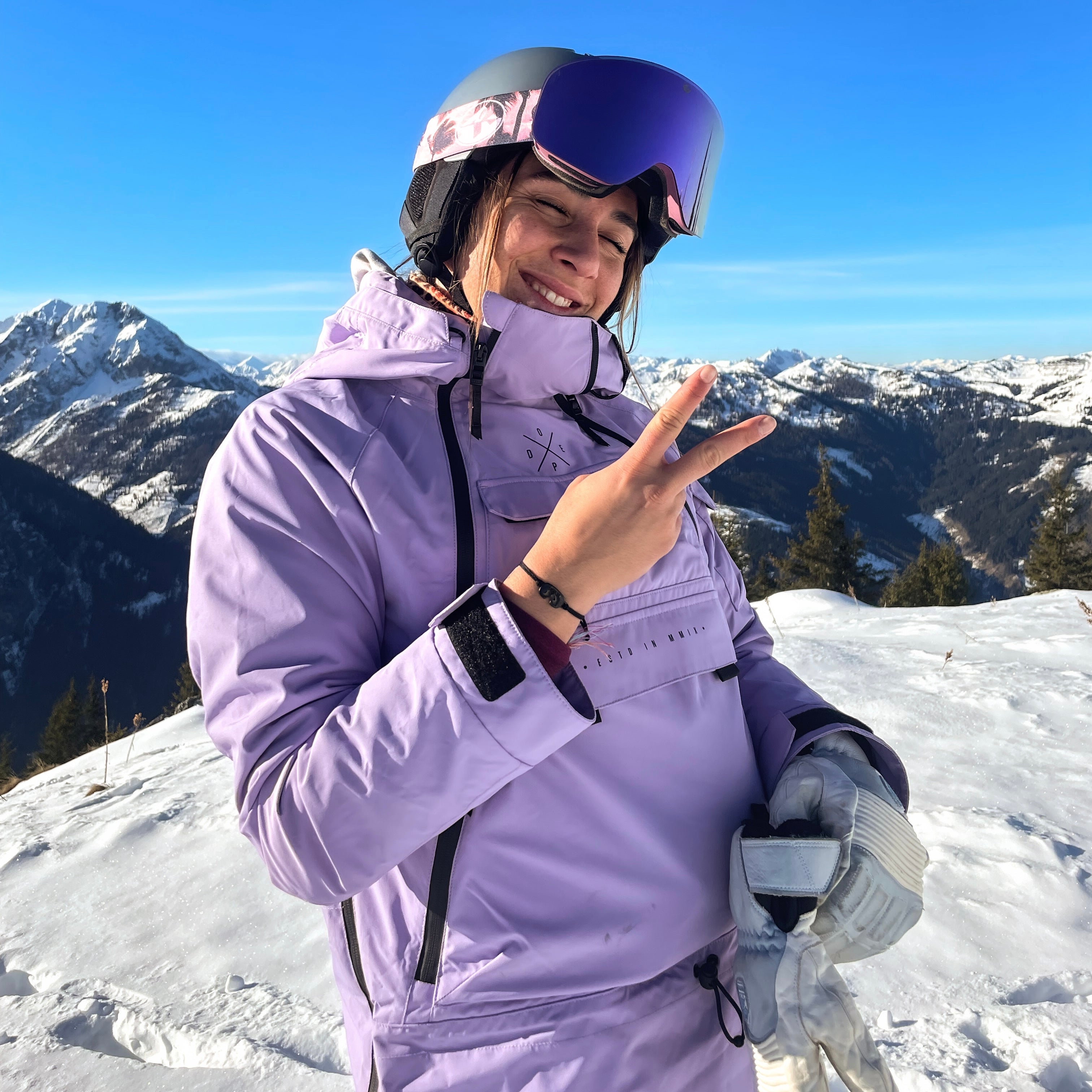 Schwarzes Eis Schneearmband