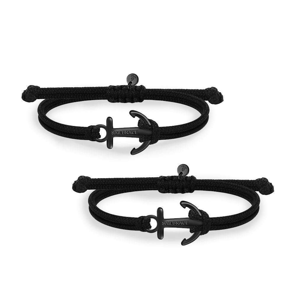 Schwarz - Schwarzes Anker-Doppelpack