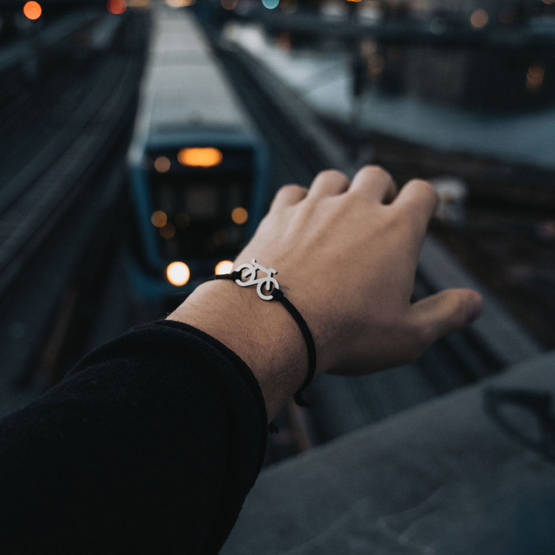 Bike Silver Bracelet