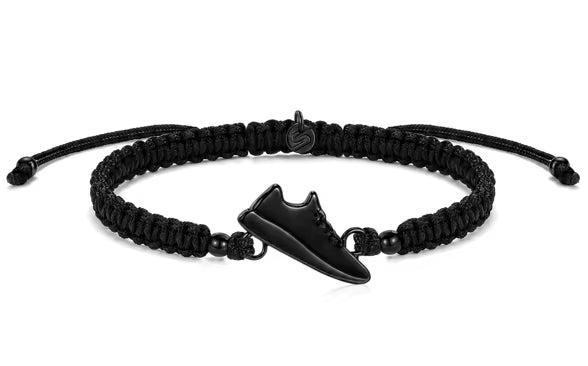 All Black Runner Braided Bracelet