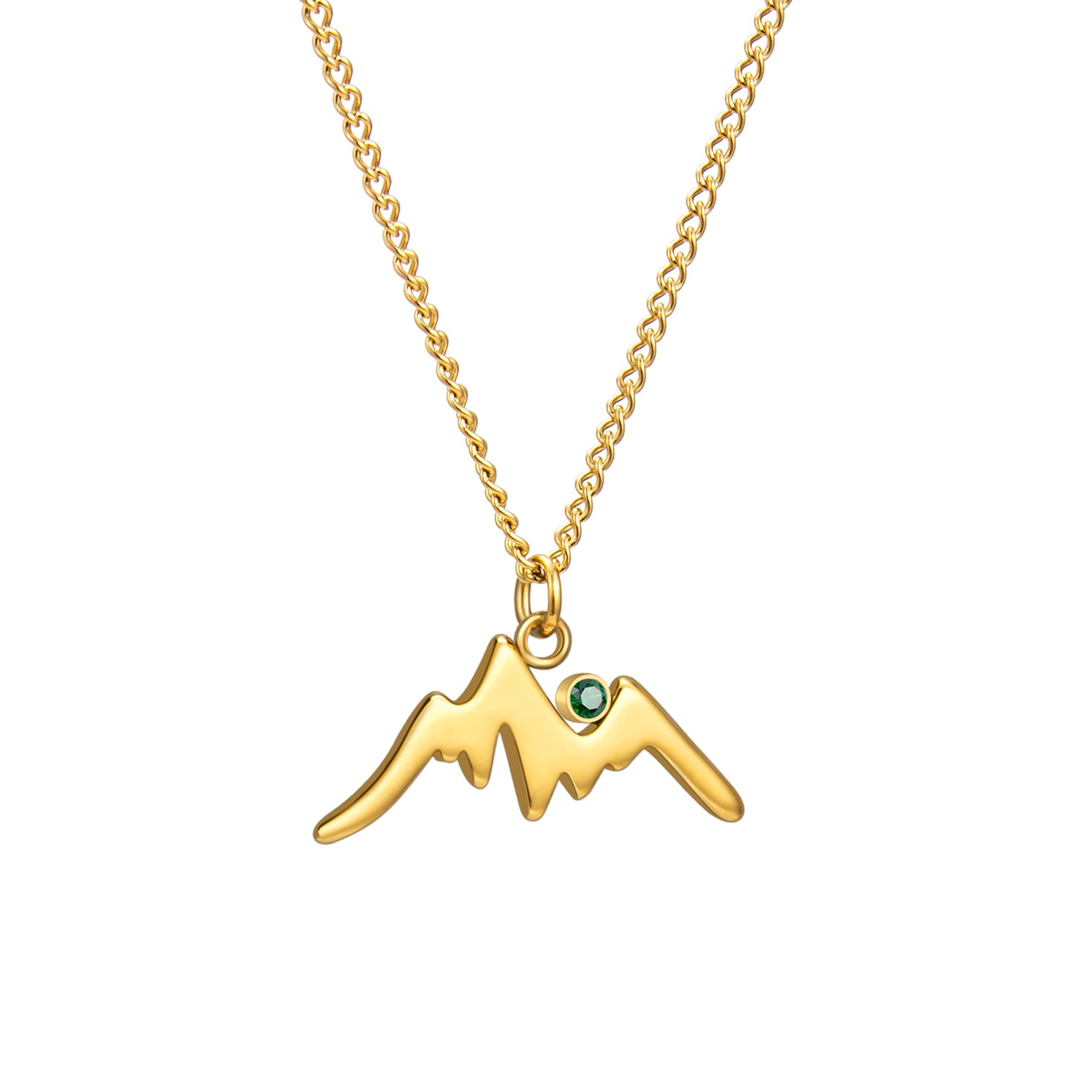 Green Peak Mountain Necklace