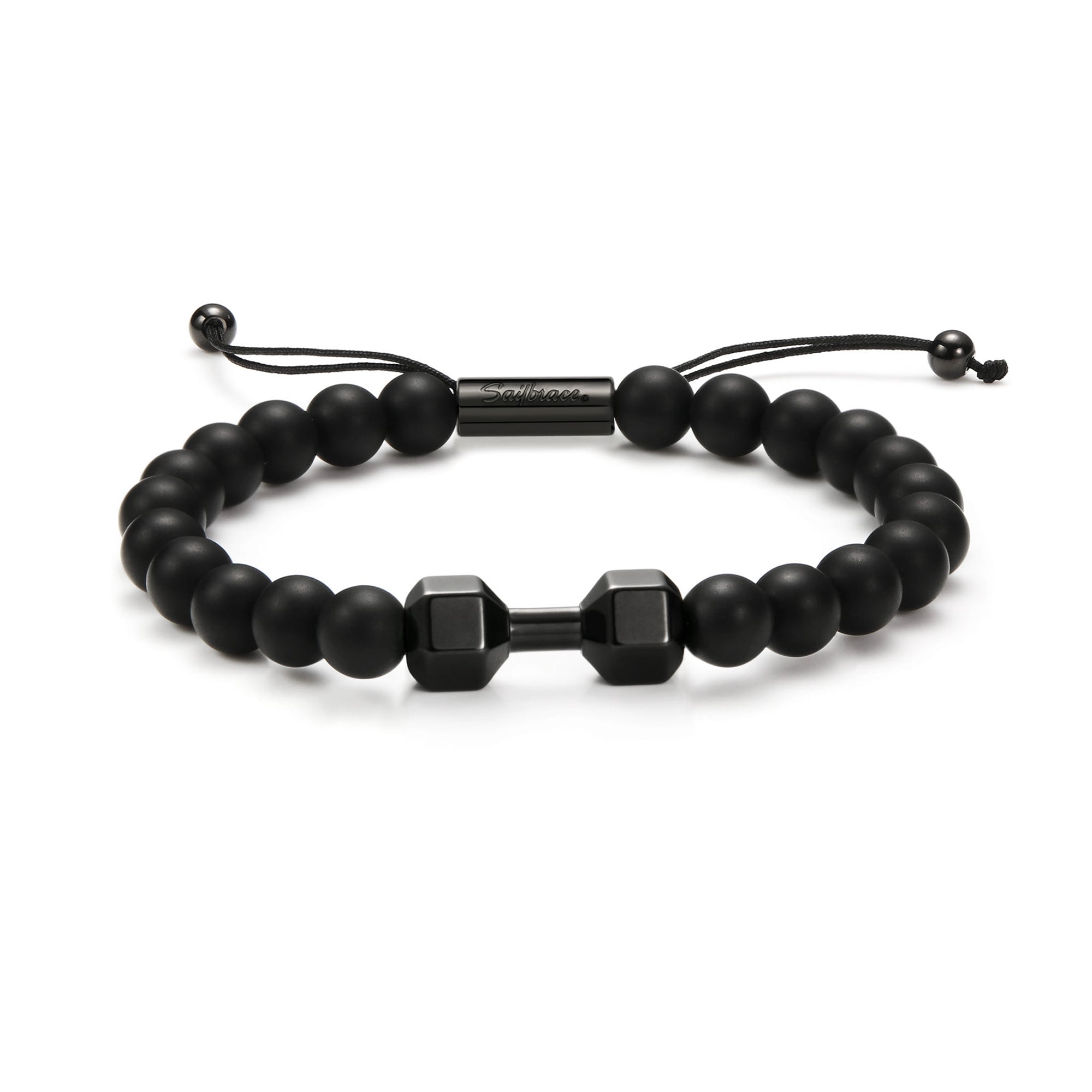 Black Gym Beaded Bracelet