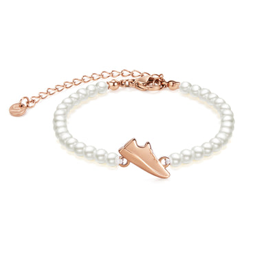 Pearl Rose Runner Chain Bracelet