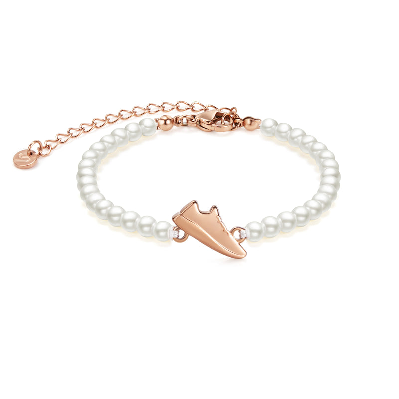 Pearl Rose Runner Chain Bracelet