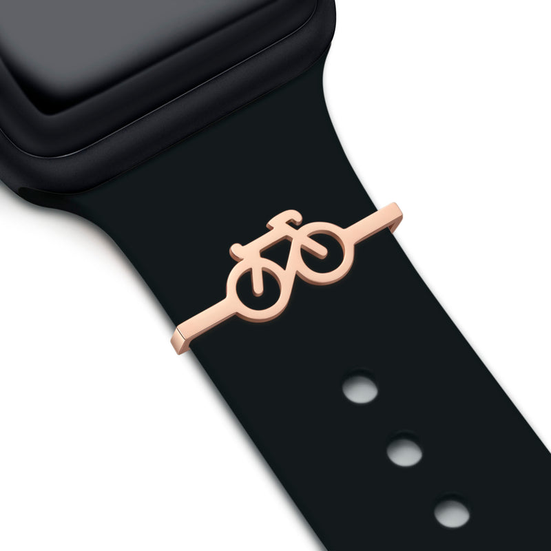 Rose Gold Bike charm + trak