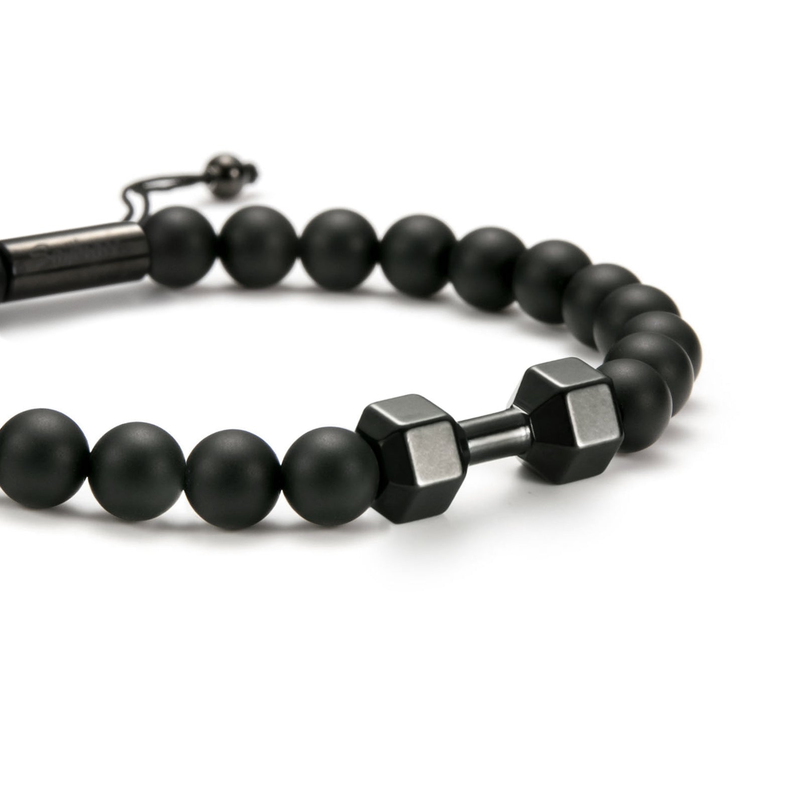 Black Gym Beaded Bracelet