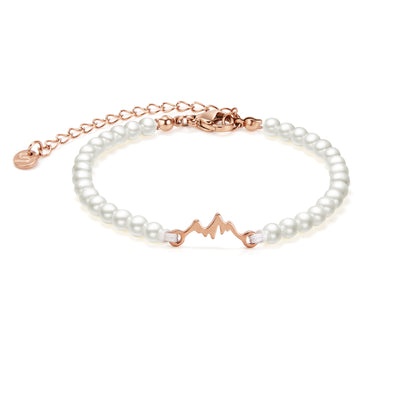 Pearl Rose Mountain Chain Bracelet