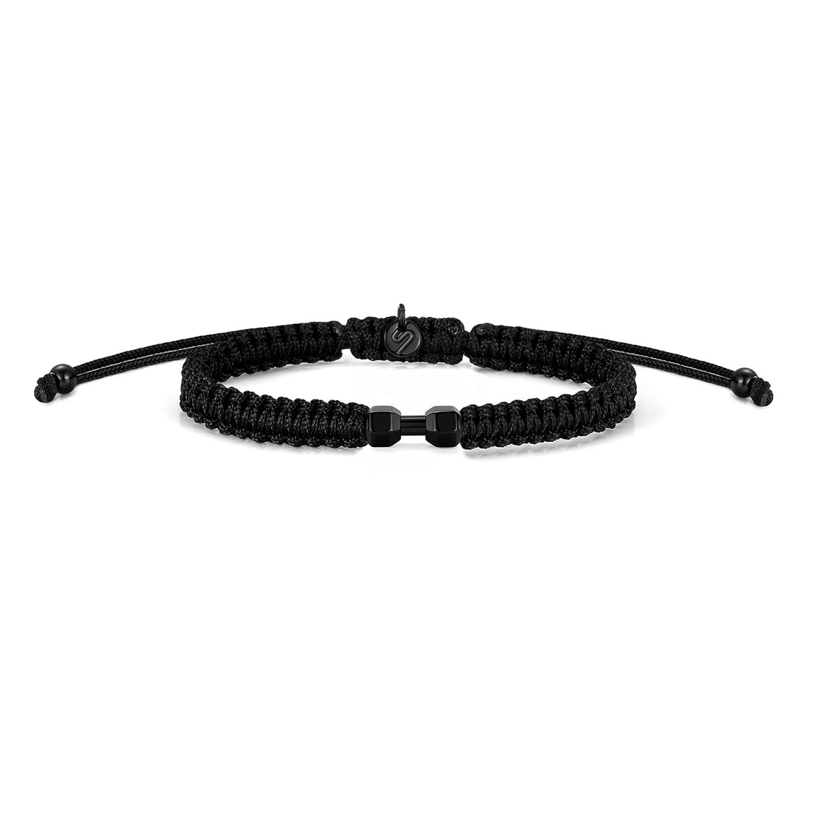 All Black Gym Braided Bracelet