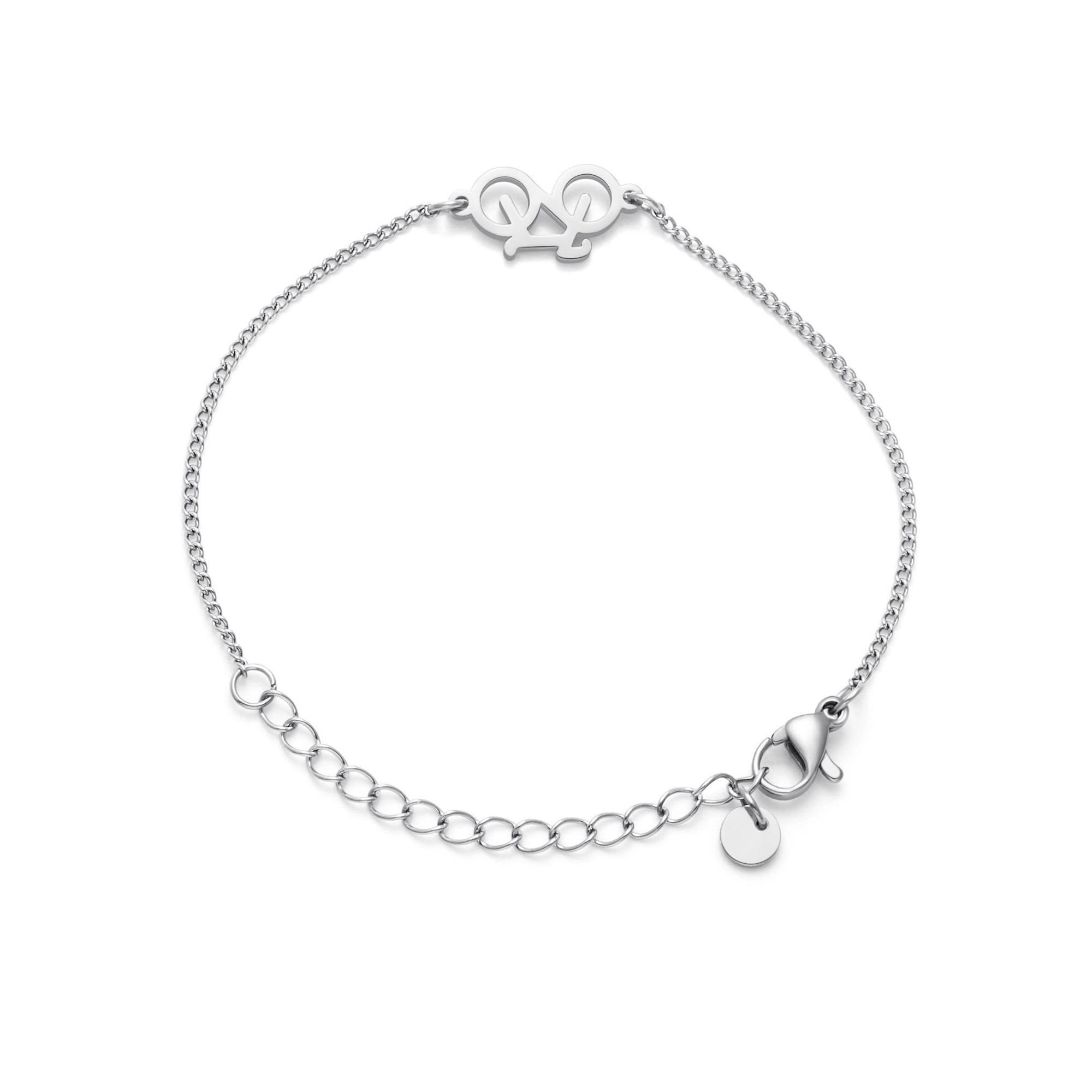Silver Bike Chain Bracelet