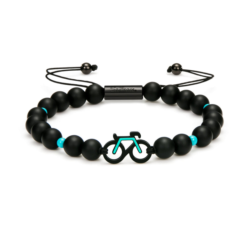 Mint Bike Beaded  Armband