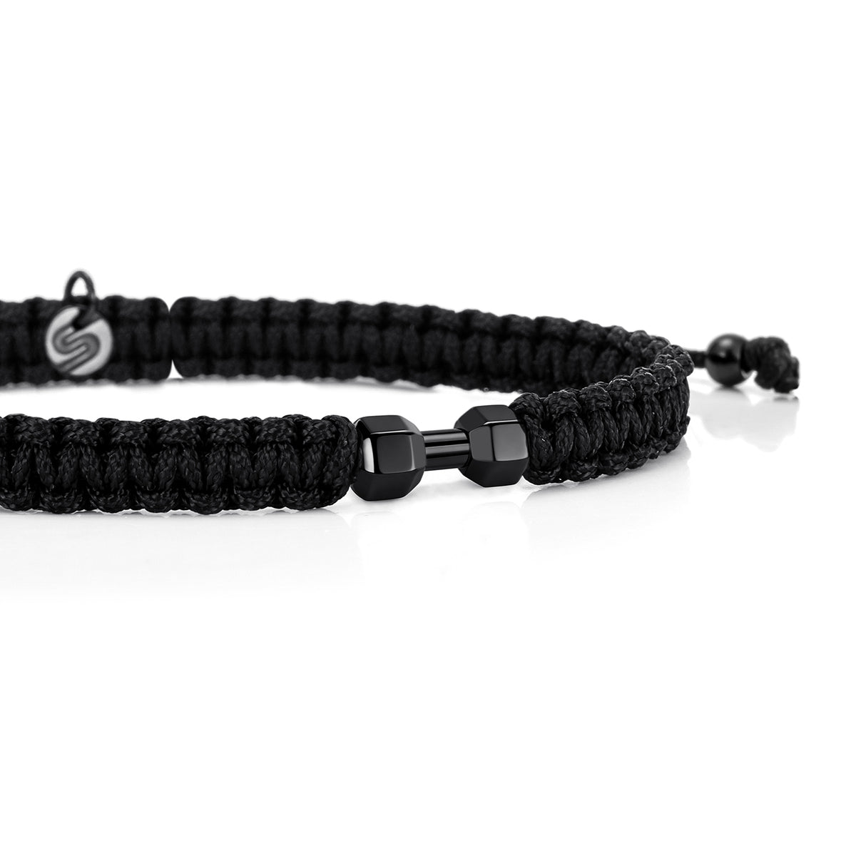 All Black Gym Braided Bracelet