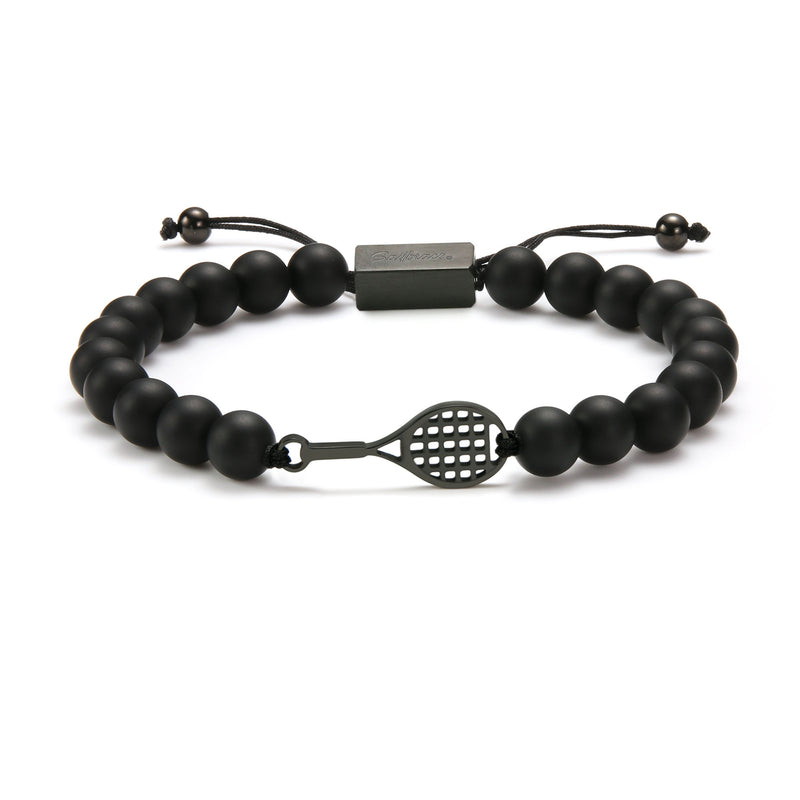 Pulsera Black Tennis Beaded 